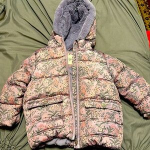 Jessica Simpson 24 month baby girl, jacket with fleece and fur line never worn